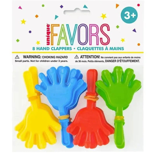 Mini Hand Clappers 8pk Party Favour - NextParty