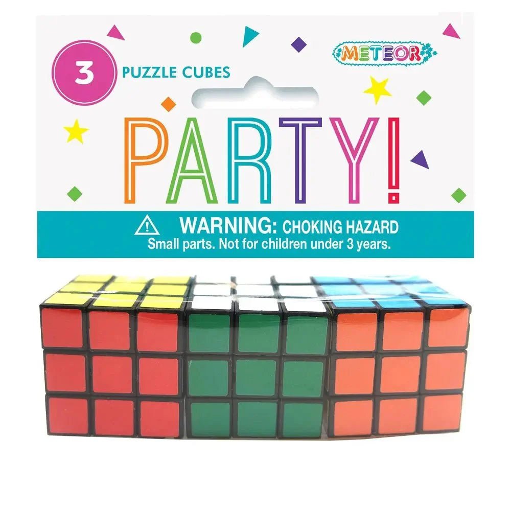 Mini Magic Cubes 3pk Puzzle Party Favour - NextParty