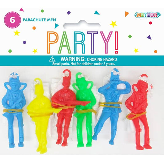 Mini Parachute Men 6pk Party Favours - NextParty