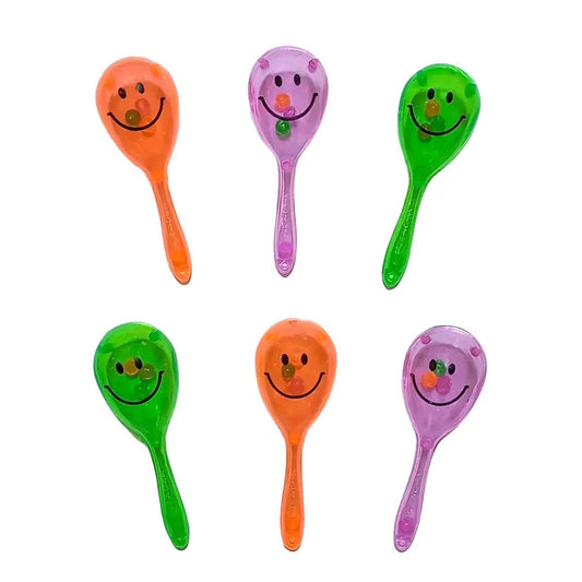 Mini Smile Maracas 6pk Party Favour - NextParty