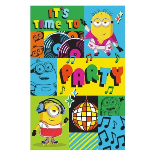 Minions Birthday Card 11.5cm x 18cm With Yellow Envelope - NextParty