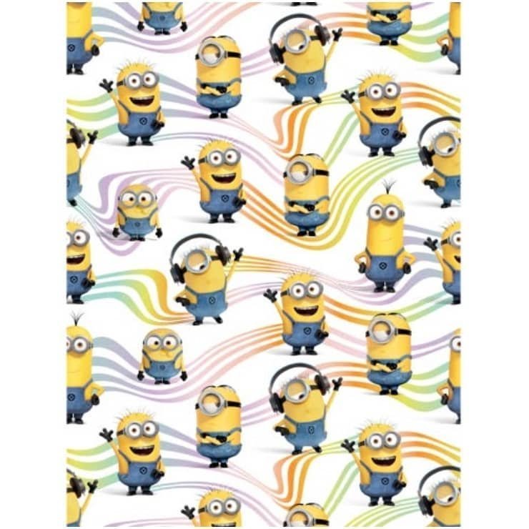 Minions Gift Wrap 1 Sheet Folded Wrapping Paper - NextParty