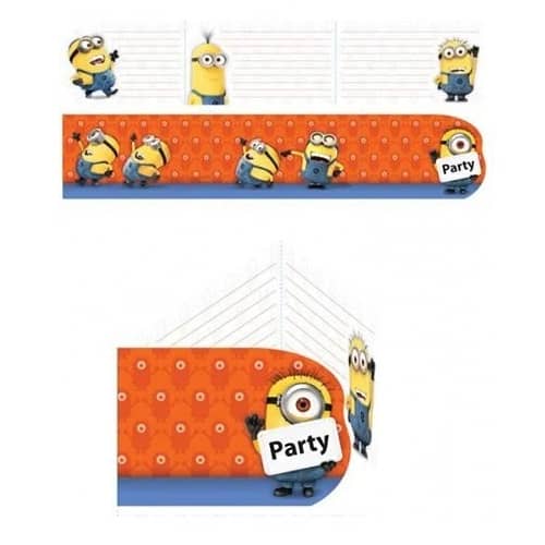 Minions Party Invitations 6pk With Envelopes - NextParty