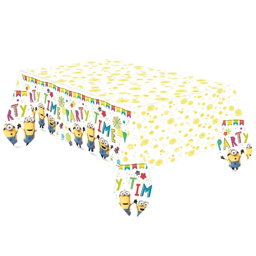 Minions Plastic Table Cover Tablecloth 1.37m x 2.43m - NextParty