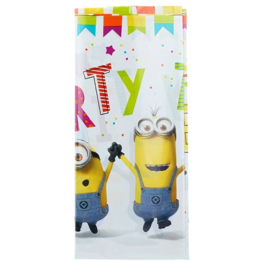 Minions Plastic Table Cover Tablecloth 1.37m x 2.43m - NextParty