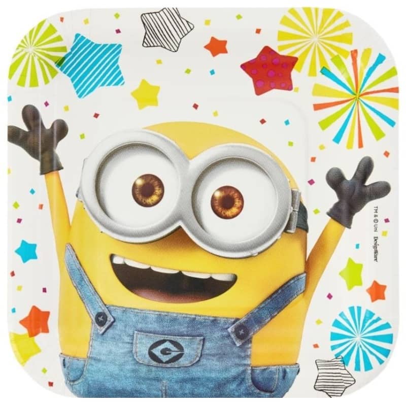 Minions Small Paper Plates 17cm (7") 8pk Tableware - NextParty