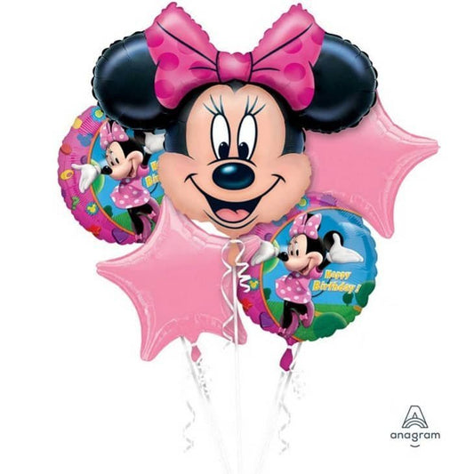 Minnie Mouse Bouquet Foil Balloons 5pk - NextParty