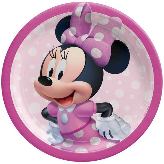 Minnie Mouse Forever Large Plates 23CM (9") 8pk - NextParty