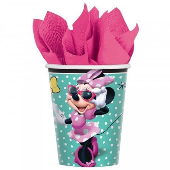 Minnie Mouse Paper Cups 266ml 8pk - NextParty