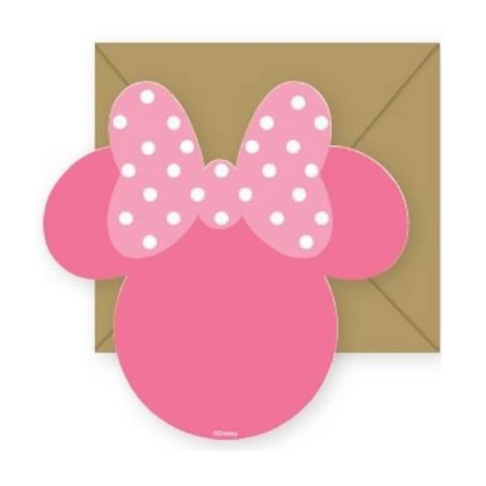 Minnie Mouse Postcard Party Invitations 8pk - NextParty