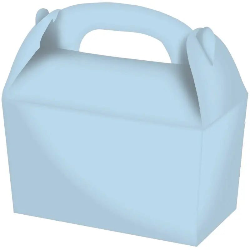 Pastel Blue Gable Boxes 4pk 15cm x 17.5cm x 10cm - NextParty