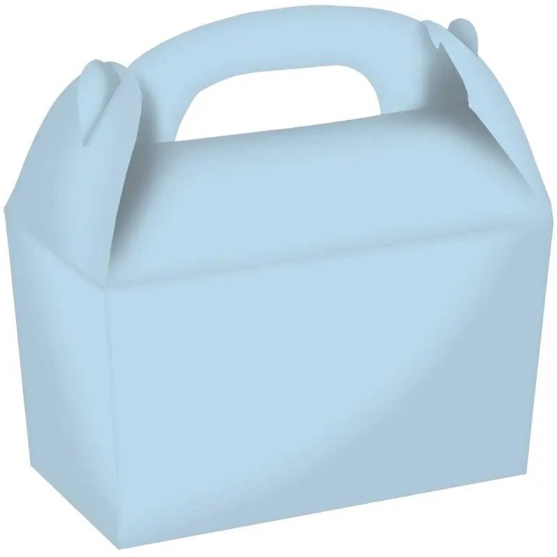 Pastel Blue Gable Boxes 4pk 15cm x 17.5cm x 10cm - NextParty