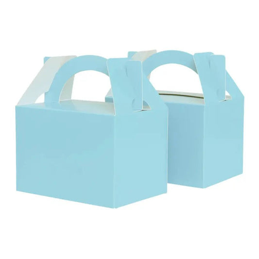 Pastel Blue Little Gable Boxes 10pk 12.5cm x 13.5cm x 8.5cm - NextParty