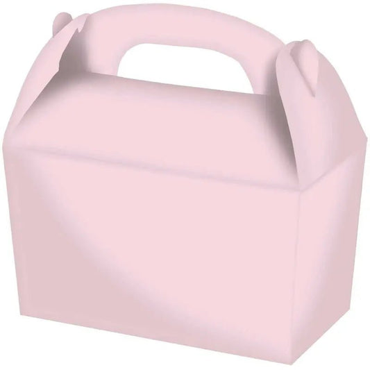 Pastel Pink Gable Boxes 4pk 15cm x 17.5cm x 10cm - NextParty