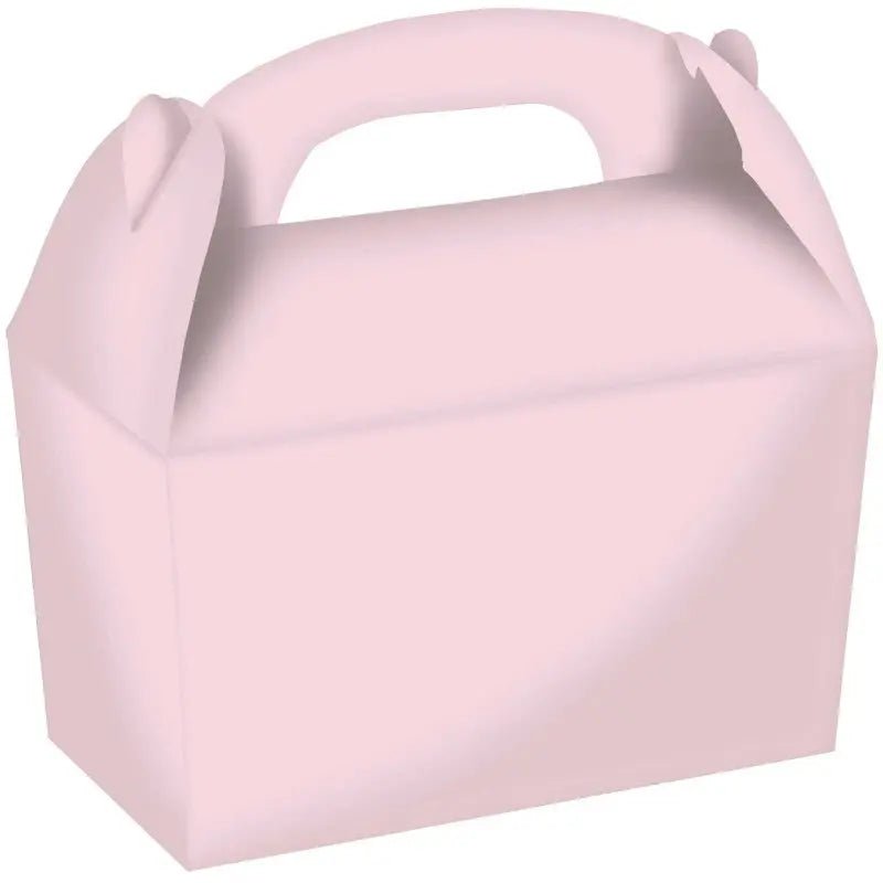 Pastel Pink Gable Boxes 4pk 15cm x 17.5cm x 10cm - NextParty