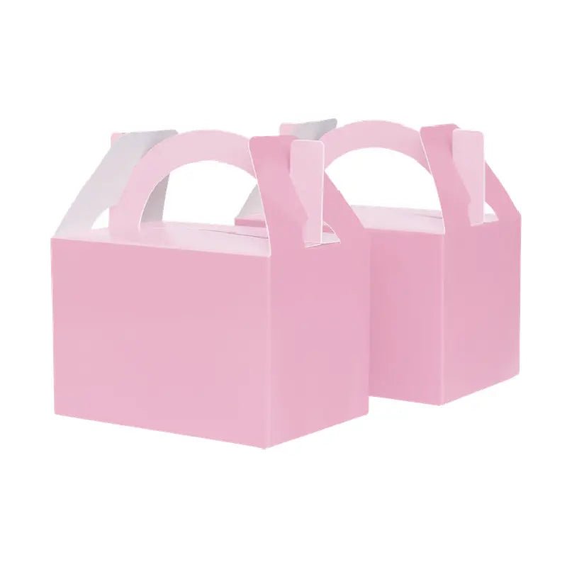 Pastel Pink Little Gable Boxes 10pk 12.5cm x 13.5cm x 8.5cm - NextParty