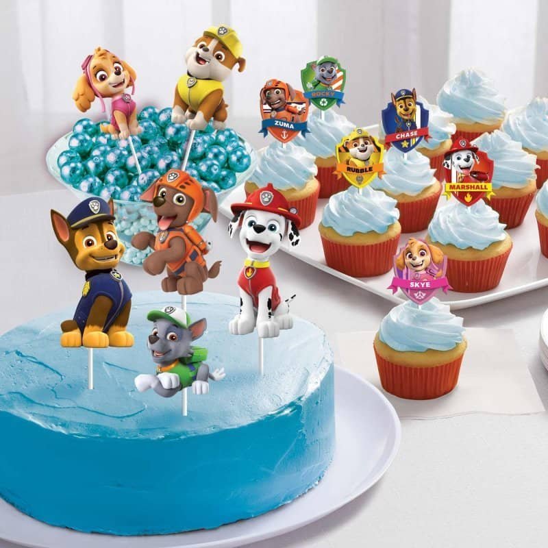 PAW Patrol Adventures Cake Topper Kit 12pk - NextParty