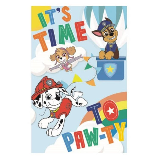 PAW Patrol Birthday Card 11.5cm x 18cm With Yellow Envelope - NextParty