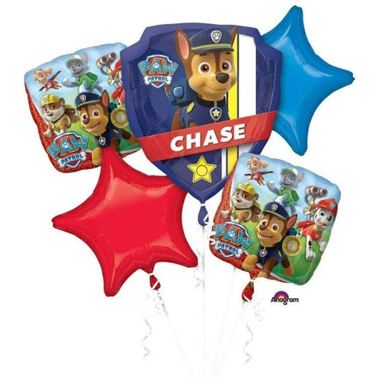 PAW Patrol Foil Balloon Bouquet 5pk - NextParty