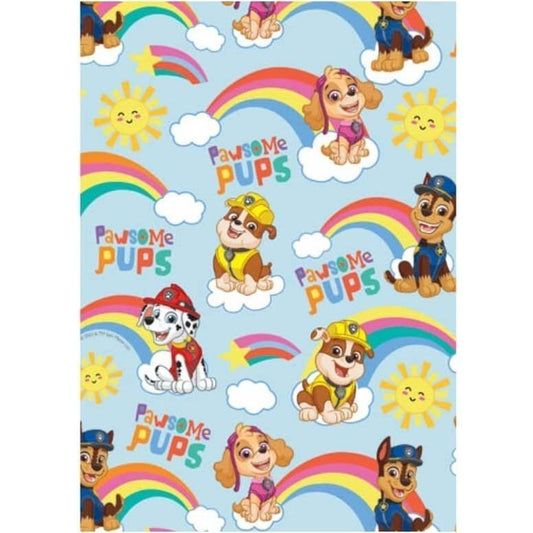 PAW Patrol Gift Wrap Red 1 Sheet Folded - NextParty