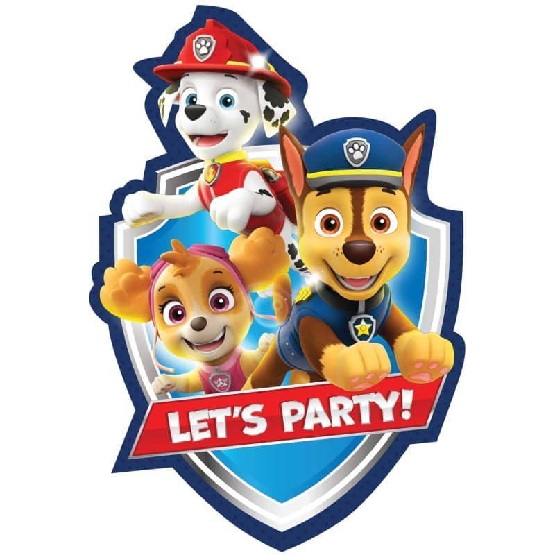 PAW Patrol Party Invitations 8pk - NextParty