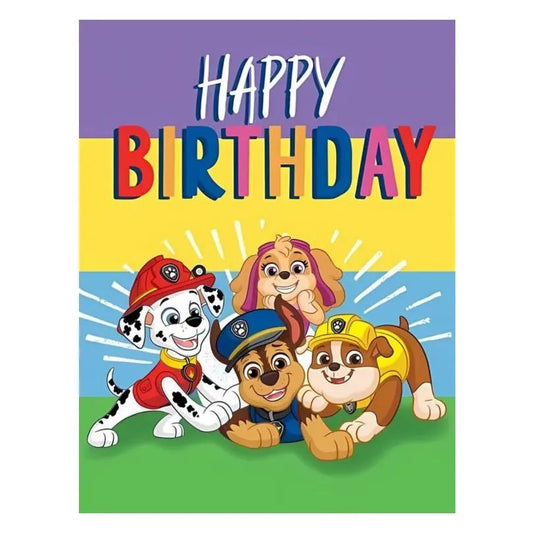 PAW Patrol Small Birthday Card 8.5cm x 11cm With White Envelope - NextParty