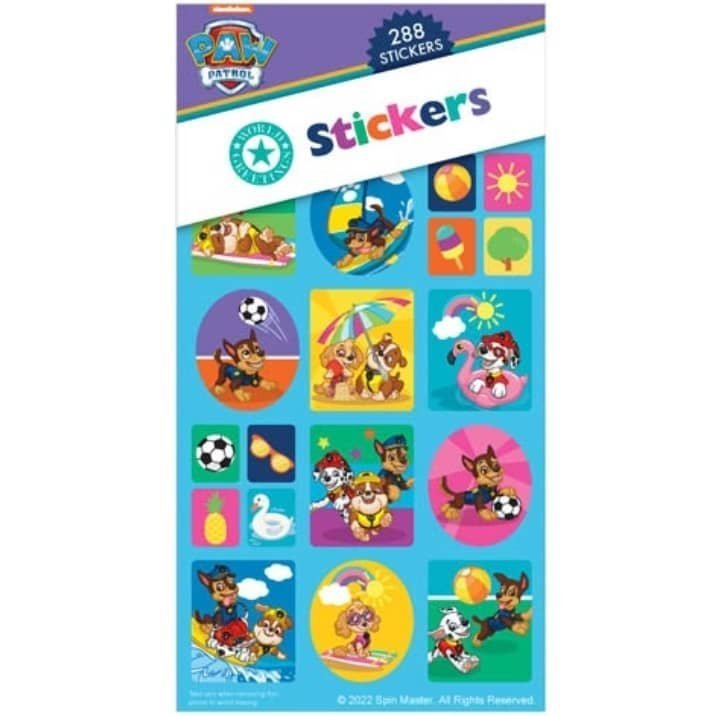 PAW Patrol Sticker Book 288pk (12 Sheets) Party Favour - NextParty