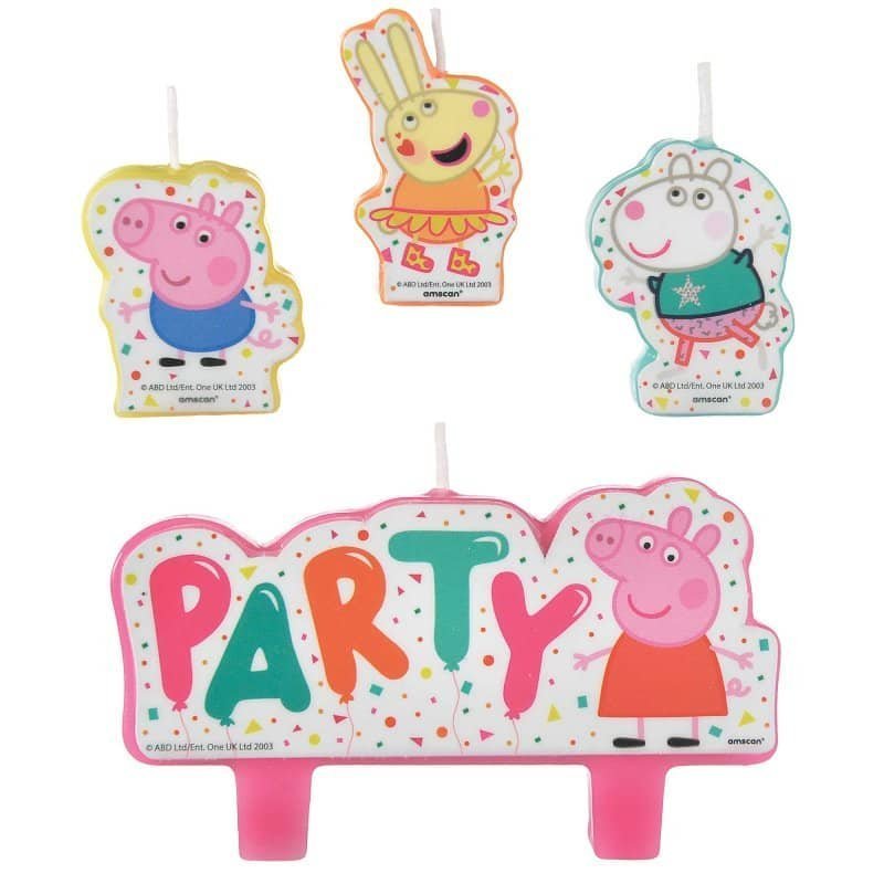 Peppa Pig Birthday Candle Set 4PCS - NextParty