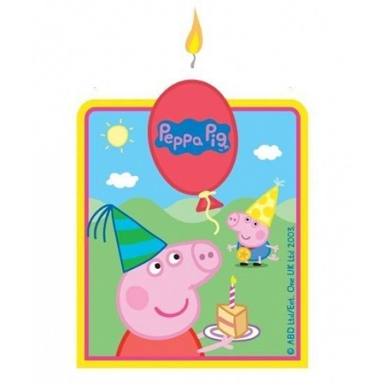 Peppa Pig Flat Candle 7cm - NextParty