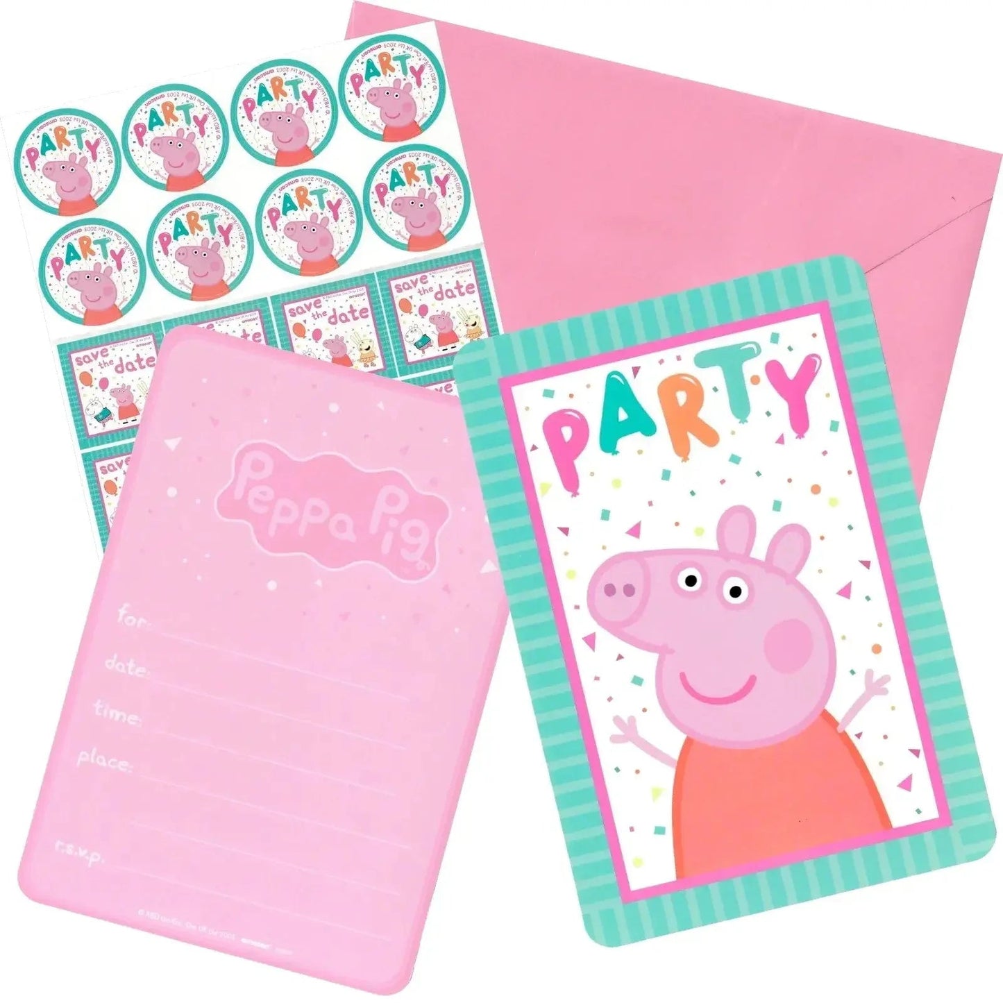 Peppa Pig Party Invitations 8pk - NextParty