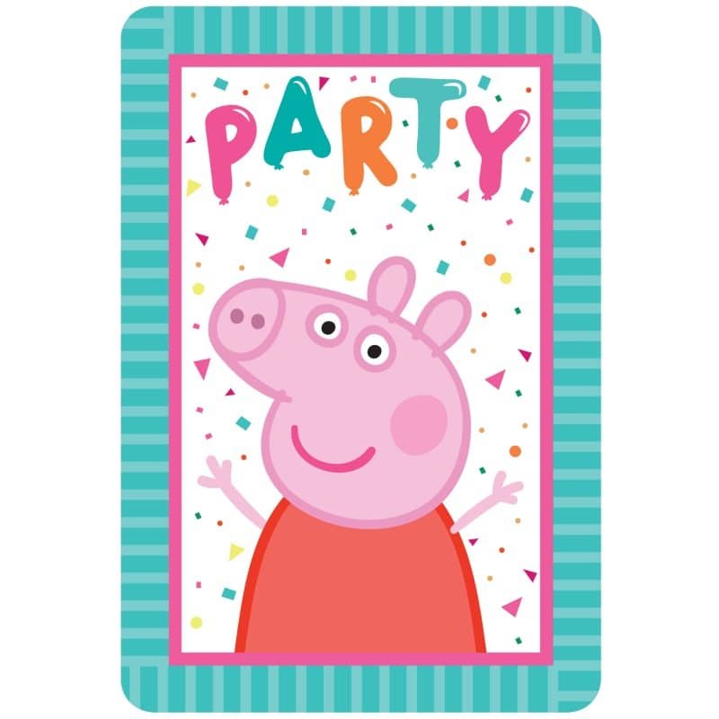 Peppa Pig Party Invitations 8pk - NextParty