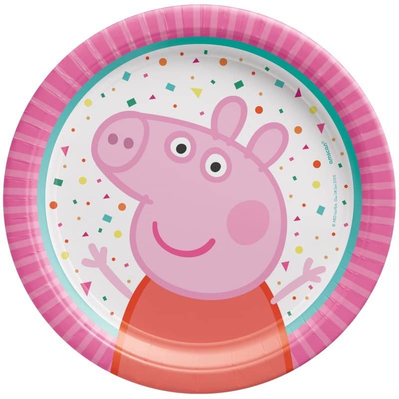 Peppa Pig Small Paper Plates 17.8CM (7") 8pk - NextParty