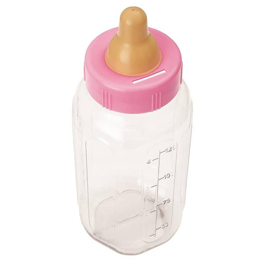 Pink Baby Bottle Bank 28cm (11") - NextParty