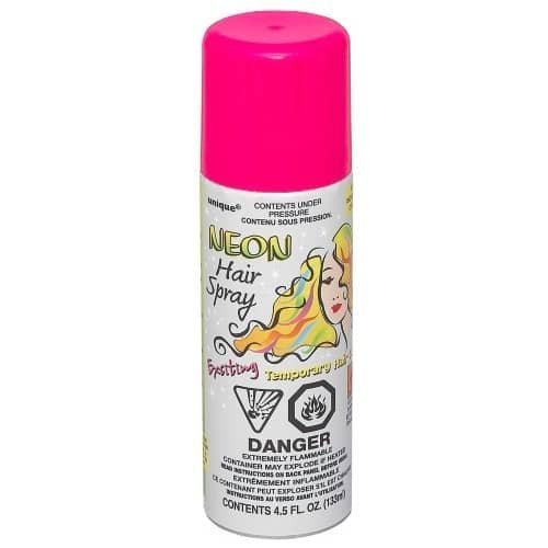 Pink Hair Spray 133ML Temporary Neon Coloured Hairspray - NextParty