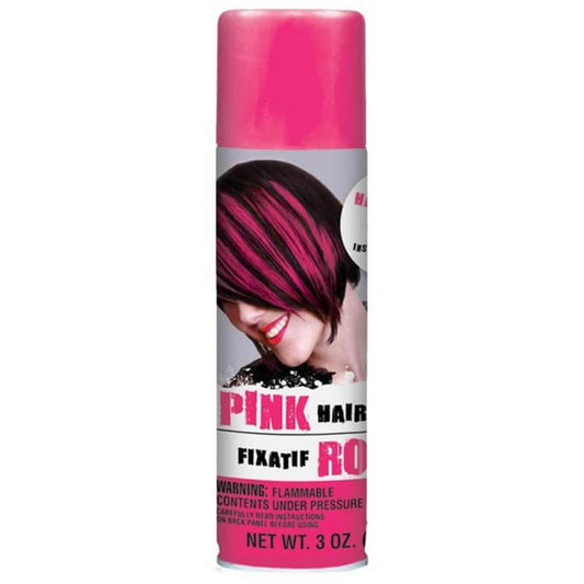 Pink Hair Spray 85g (3oz.) Temporary Neon Coloured Hairspray - NextParty