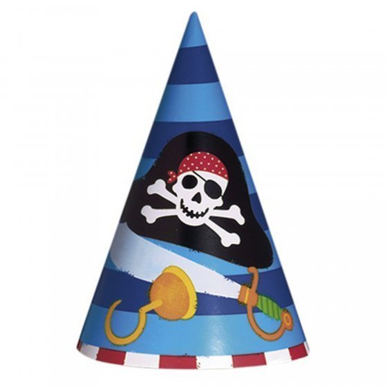 Pirate Party Hats 8pk Party Accessories - NextParty