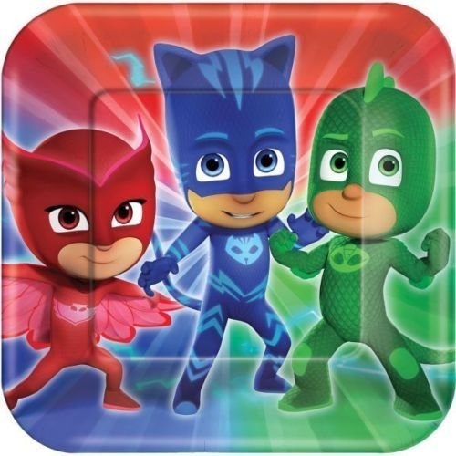 PJ Masks Large Paper Plates 23cm (9") 8pk - NextParty