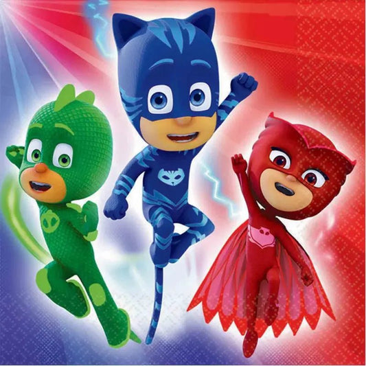 PJ Masks Lunch Napkins 16pk Serviettes - NextParty