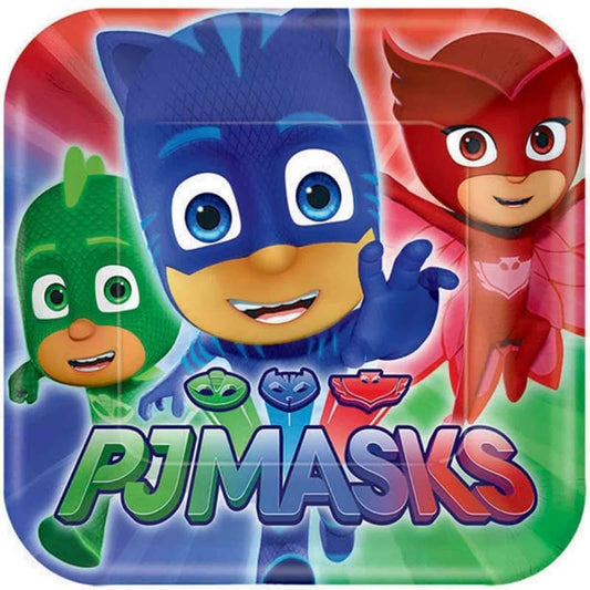 PJ Masks Small Paper Plates 18CM (7") 8pk - NextParty