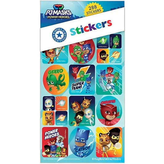 PJ Masks Sticker Book 288pk (12 Sheets) - NextParty