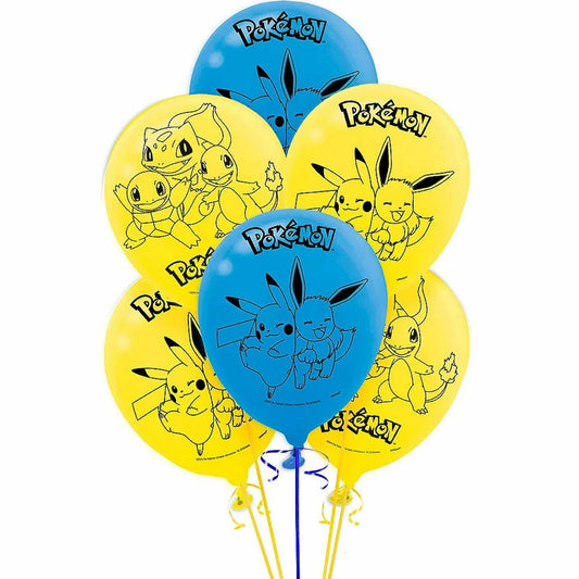 Pokemon Classic Latex Balloons 30cm (12") 6pk - NextParty