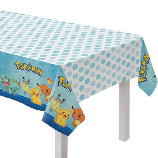 Pokemon Classic Paper Table Cover Tablecloth 137cm x 243cm - NextParty