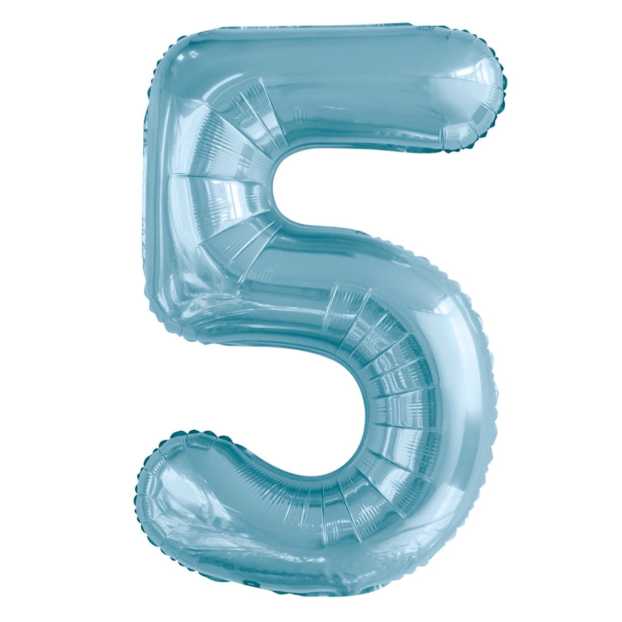 Powder Blue Number 5 Giant Numeral Foil Balloon 86CM (34") - NextParty