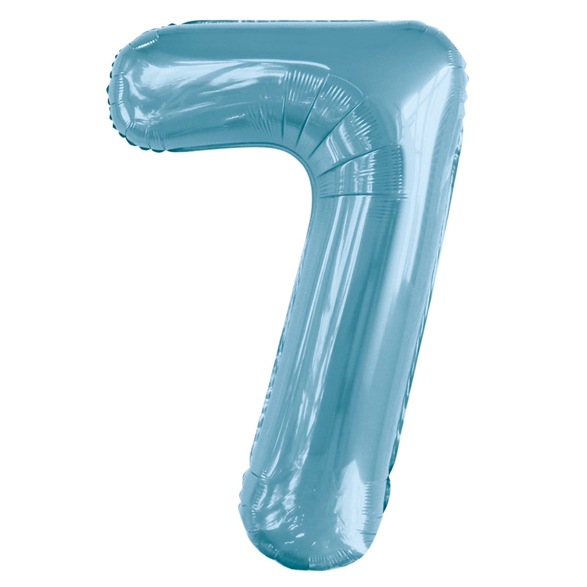 Powder Blue Number 7 Giant Numeral Foil Balloon 86CM (34") - NextParty