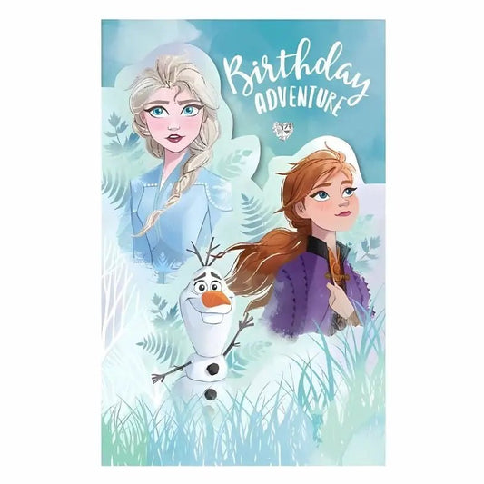 Premium Frozen Birthday Card 12.5cm x 20cm With Lavender Envelope - NextParty