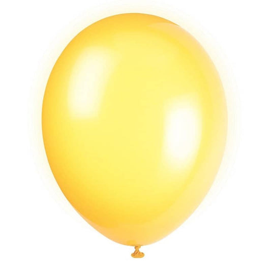 Premium Lemon Yellow Latex Balloons 30cm (12") 10pk - NextParty