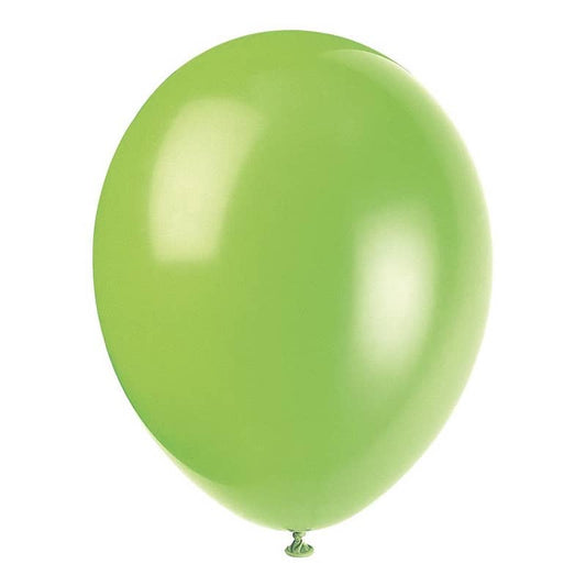 Premium Lime Green Latex Balloons 30cm (12") 10pk - NextParty