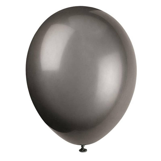 Premium Phantom Black Latex Balloons 30cm (12") 10pk - NextParty