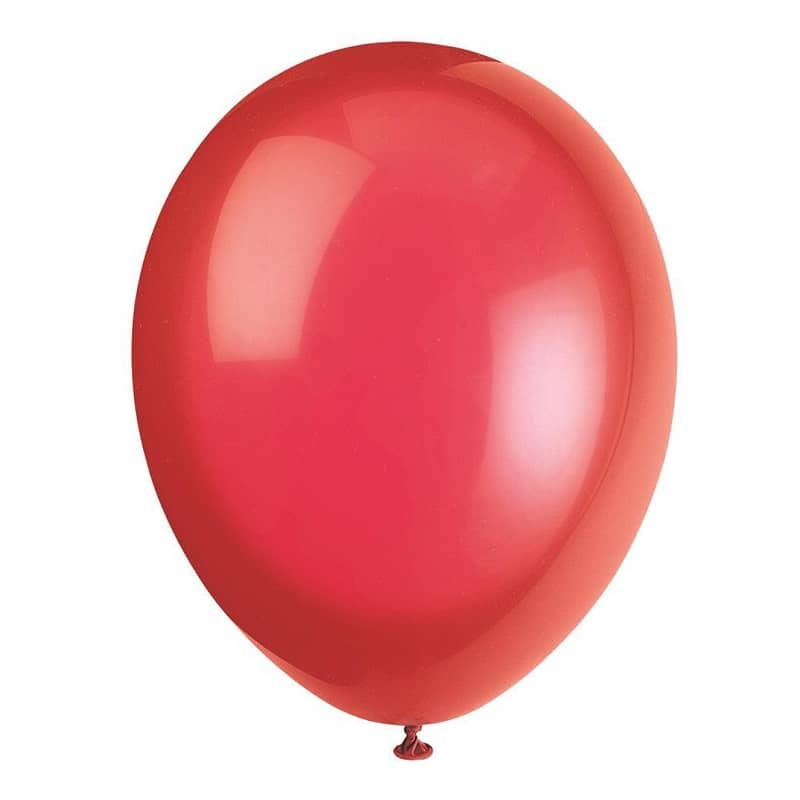 Premium Scarlet Red Latex Balloons 30cm (12") 10pk - NextParty