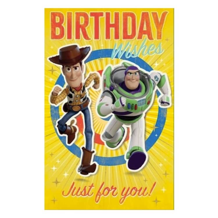 Premium Toy Story Birthday Card 12.5cm x 20cm With Yellow Envelope - NextParty